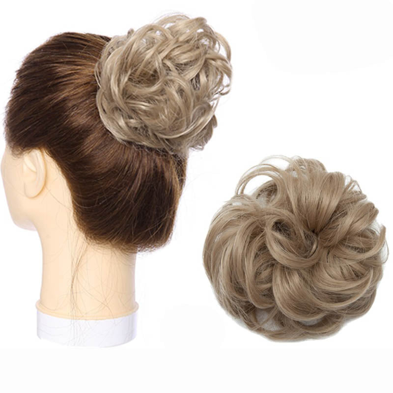 Fluffy Messy Hair Bun Extensions – Soft High-Temperature Fiber Scrunchy for Volume and Fullness – 6-7 Inches Long