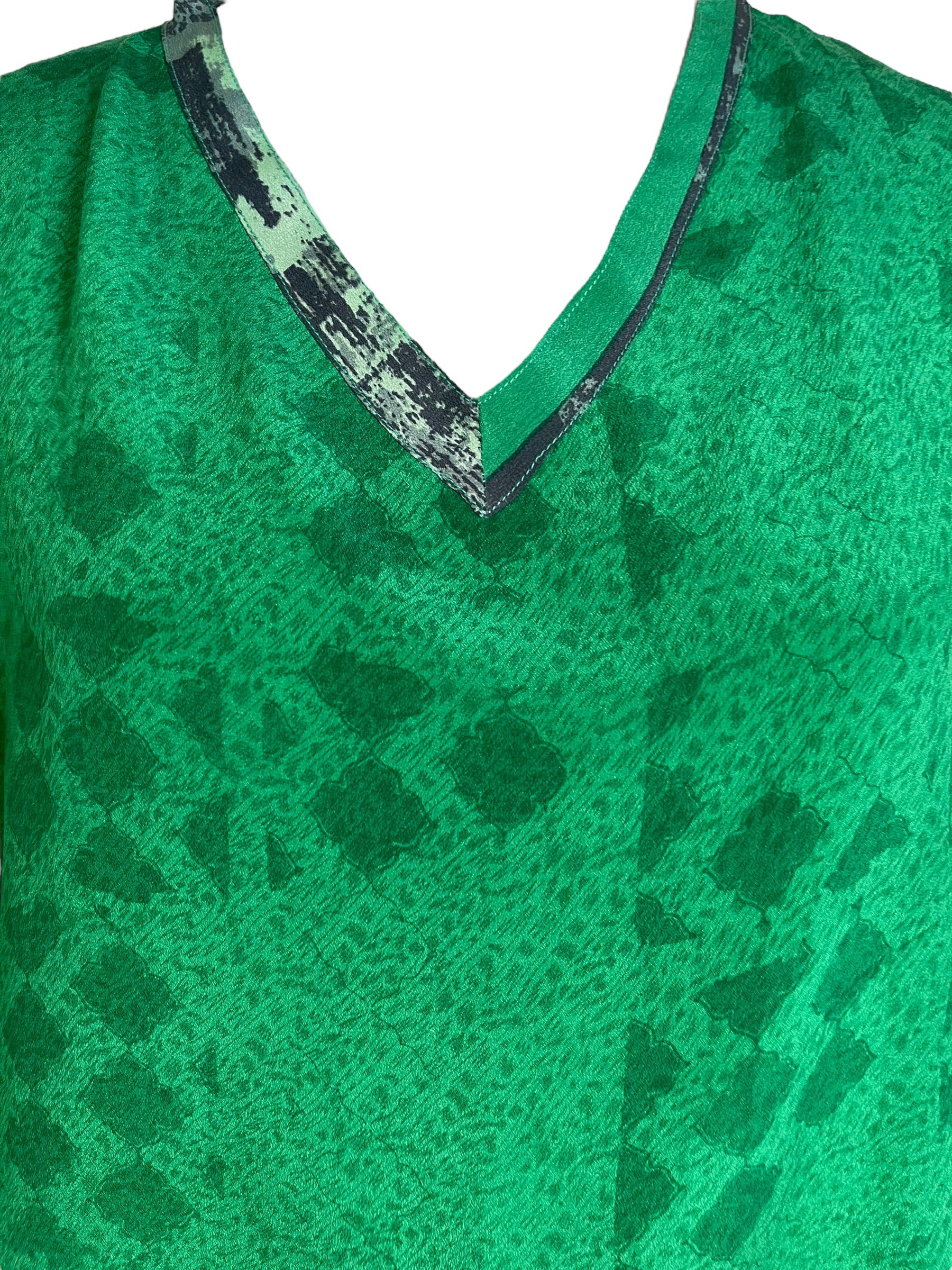 PRC6564 Avatar Pure Silk Long Tunic with Side Ties