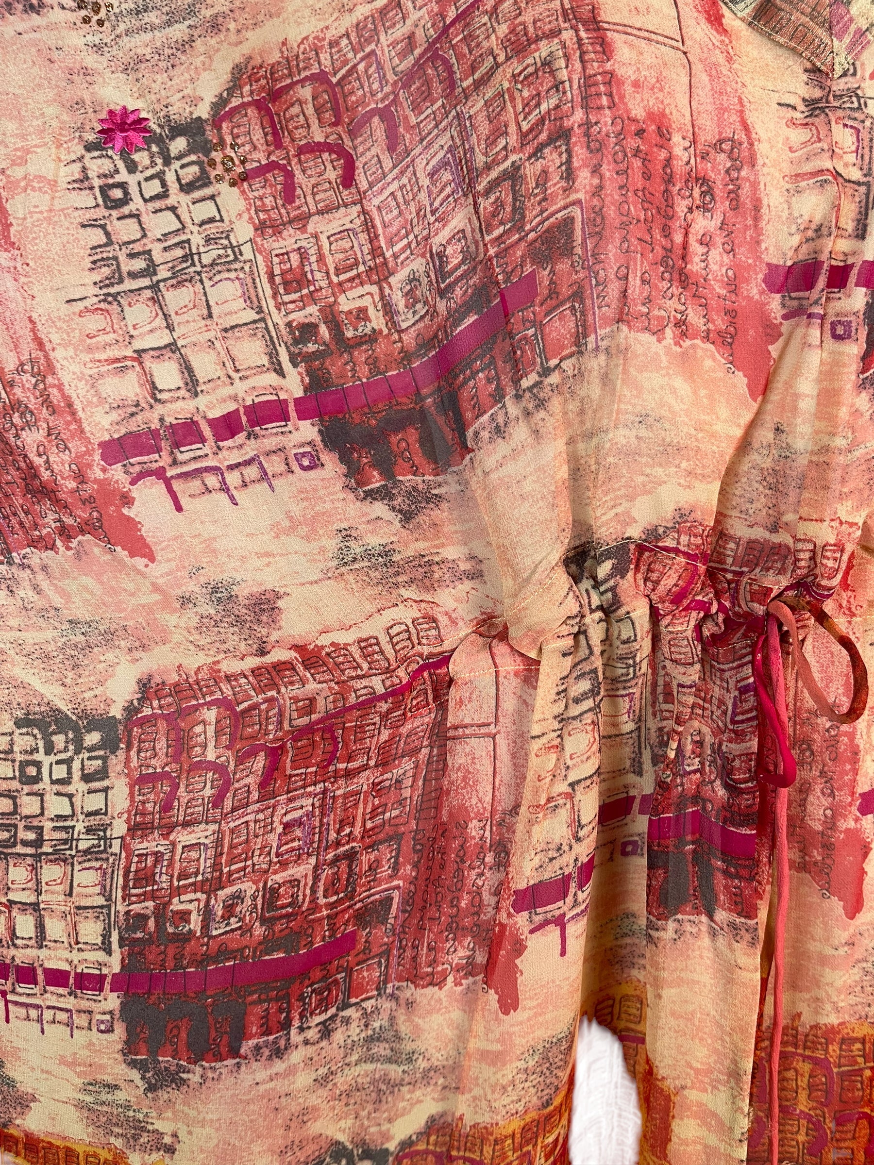 PRG6354 Sheer Avatar Pure Silk Maxi Kaftan