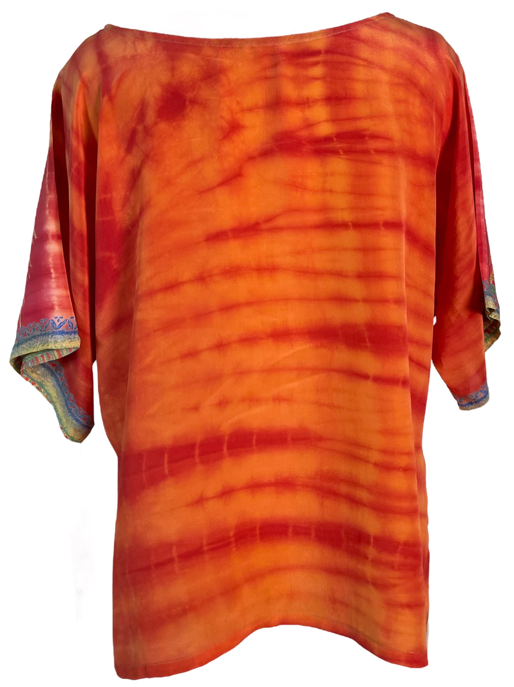 FINAL SALE PRC6235 Avatar Pure Silk Side Slit Top