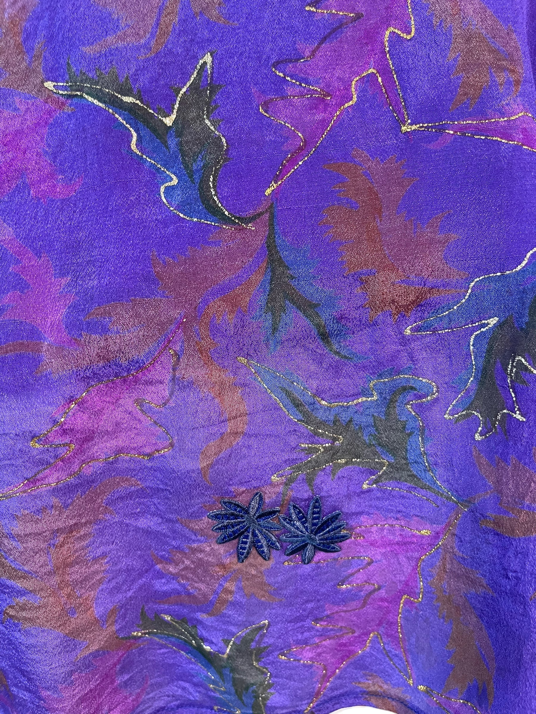 SOLD  PRC6419 Avatar Pure Silk Maxi Kaftan