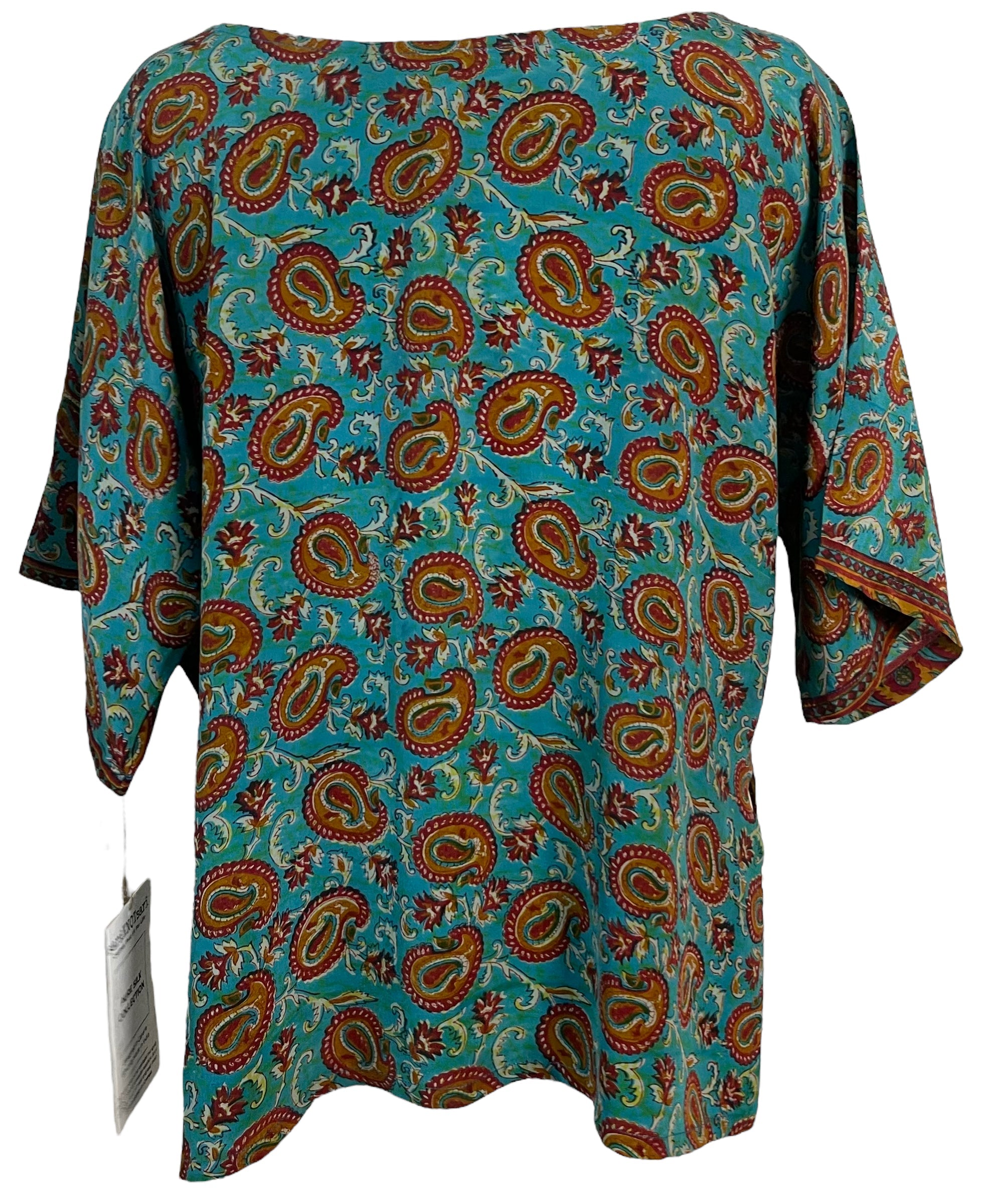 FINAL SALE PRC6232 Avatar Pure Silk Side Slit Top