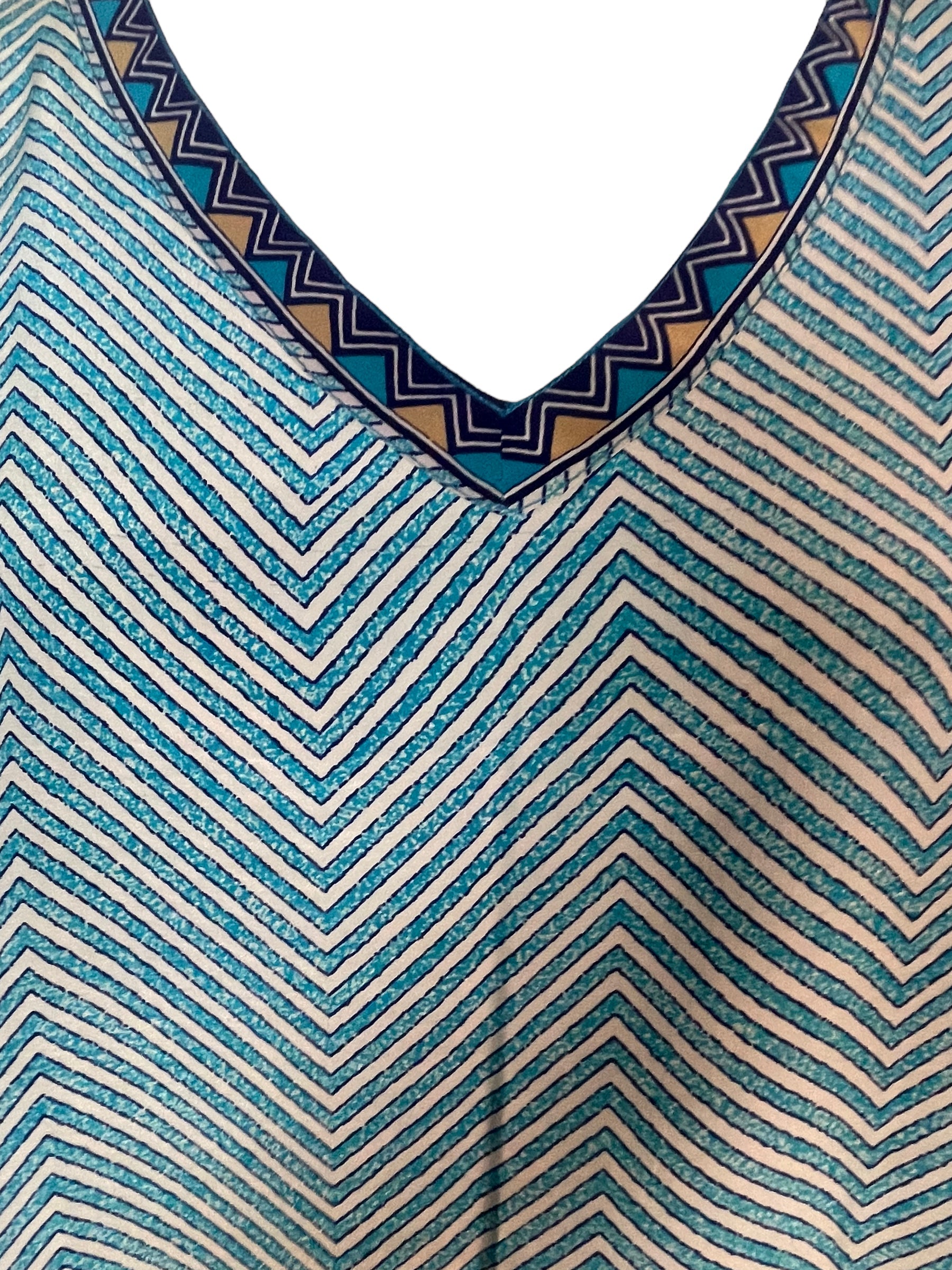 FINAL SALE PRC5917 Avatar Pure Silk Short Kaftan Tunic without Slits