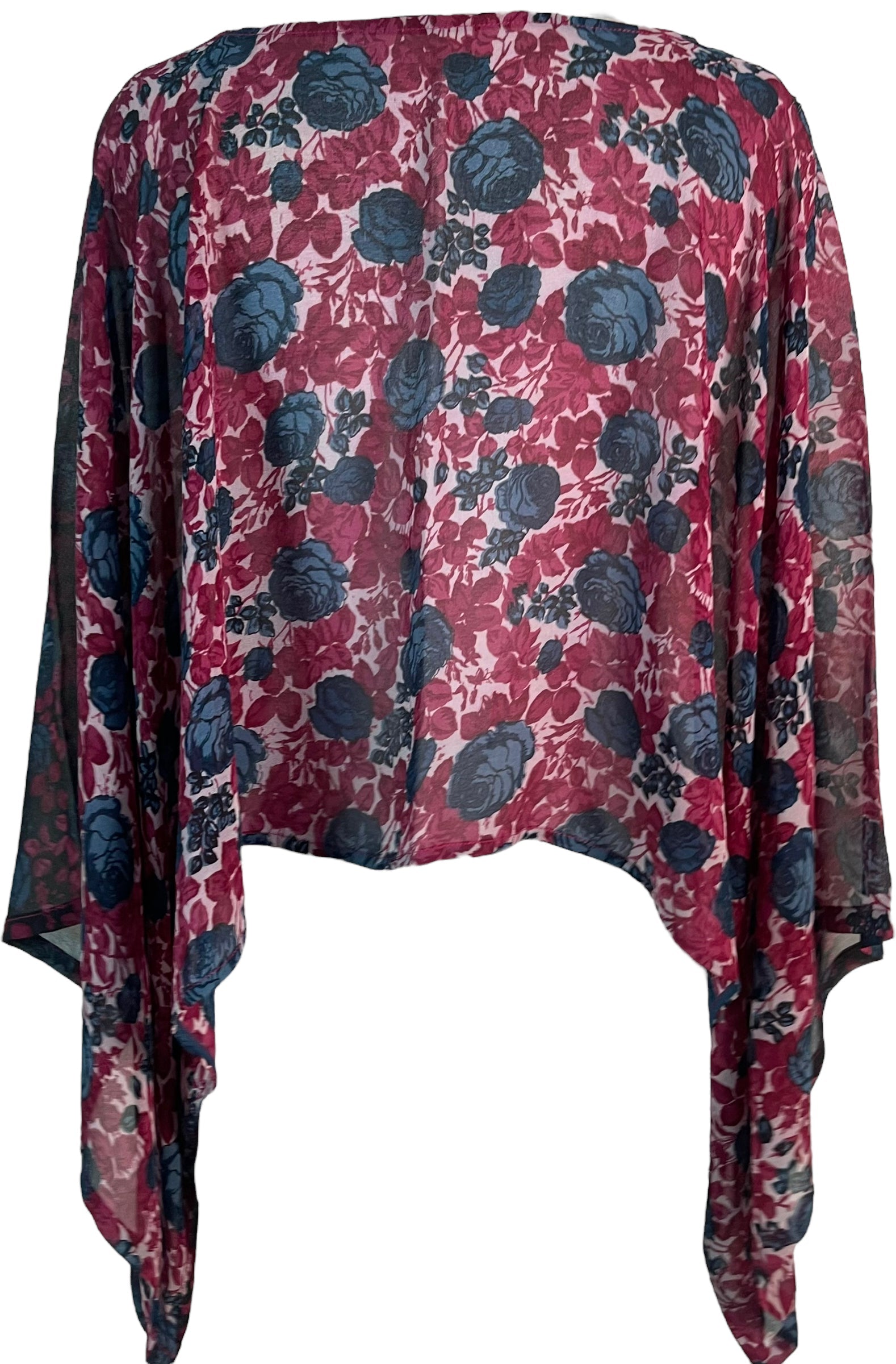 FINAL SALE PRC5953 Avatar Pure Silk Kimono-Sleeved Top