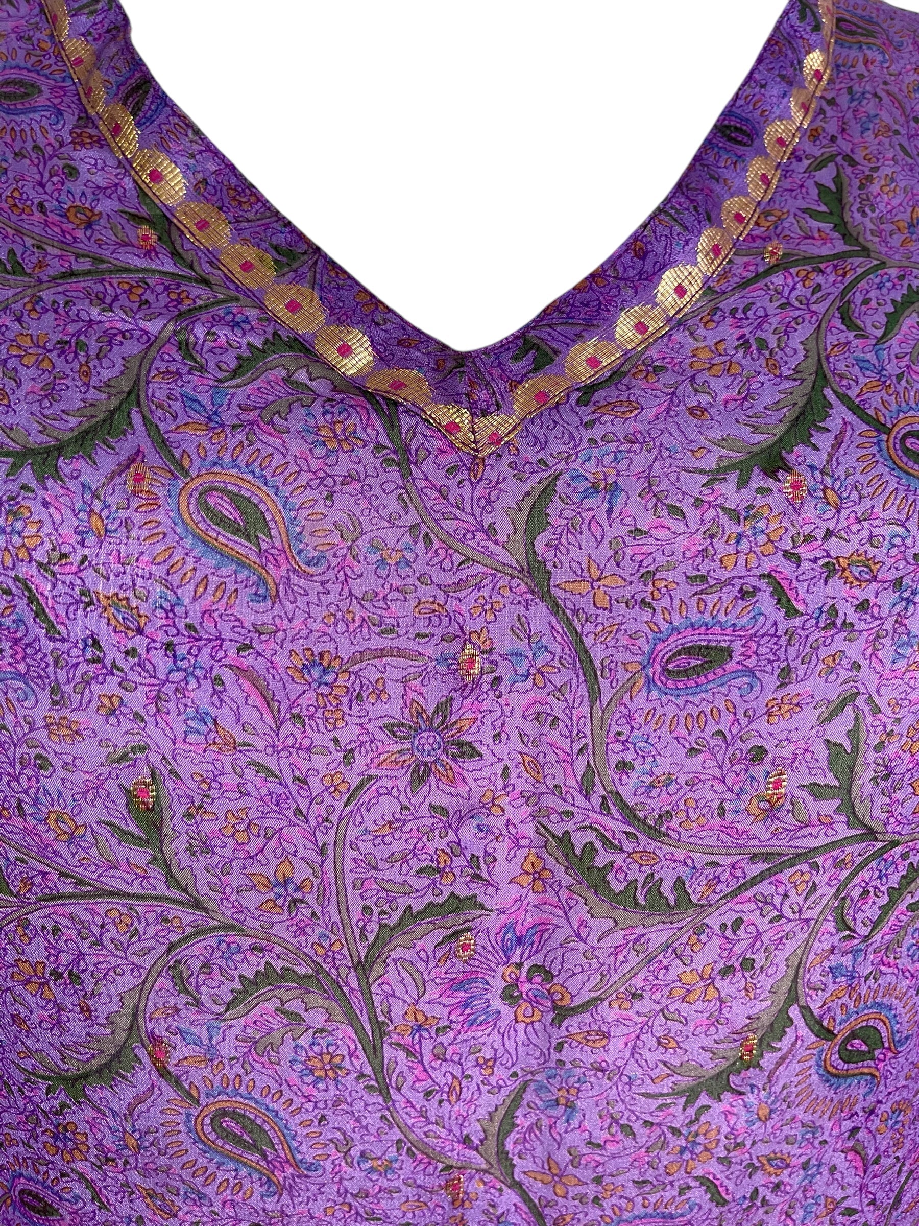 PRC6425 Avatar Pure Silk Midi Length Kaftan