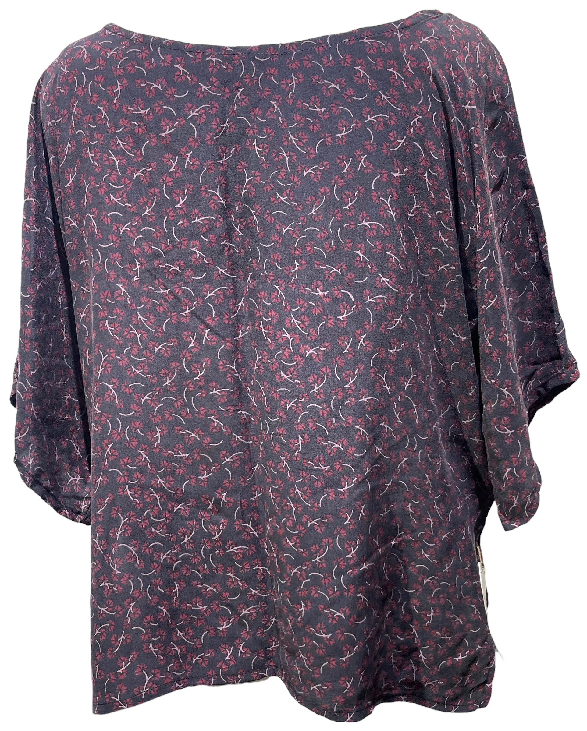 FINAL SALE PRC4142 Avatar Pure Silk Side Slit Top