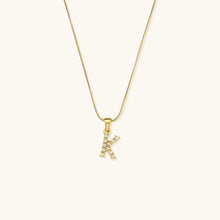Load image into Gallery viewer, Gold-Finished Initial Necklace with Freshwater Pearls – Customizable Personalized Jewelry for Women
