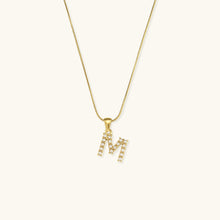 Load image into Gallery viewer, Gold-Finished Initial Necklace with Freshwater Pearls – Customizable Personalized Jewelry for Women
