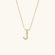 Load image into Gallery viewer, Gold-Finished Initial Necklace with Freshwater Pearls – Customizable Personalized Jewelry for Women
