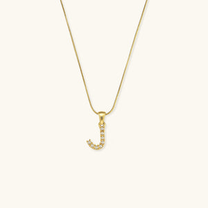 Gold-Finished Initial Necklace with Freshwater Pearls – Customizable Personalized Jewelry for Women