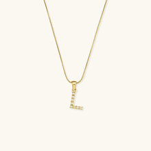 Load image into Gallery viewer, Gold-Finished Initial Necklace with Freshwater Pearls – Customizable Personalized Jewelry for Women
