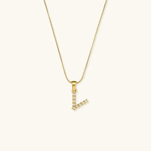 Load image into Gallery viewer, Gold-Finished Initial Necklace with Freshwater Pearls – Customizable Personalized Jewelry for Women
