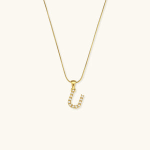 Gold-Finished Initial Necklace with Freshwater Pearls – Customizable Personalized Jewelry for Women