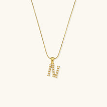 Load image into Gallery viewer, Gold-Finished Initial Necklace with Freshwater Pearls – Customizable Personalized Jewelry for Women
