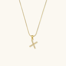 Load image into Gallery viewer, Gold-Finished Initial Necklace with Freshwater Pearls – Customizable Personalized Jewelry for Women
