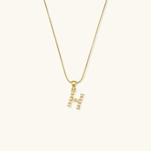 Load image into Gallery viewer, Gold-Finished Initial Necklace with Freshwater Pearls – Customizable Personalized Jewelry for Women
