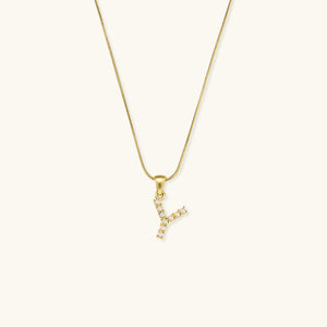 Gold-Finished Initial Necklace with Freshwater Pearls – Customizable Personalized Jewelry for Women