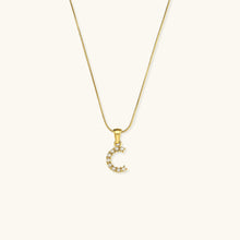 Load image into Gallery viewer, Gold-Finished Initial Necklace with Freshwater Pearls – Customizable Personalized Jewelry for Women
