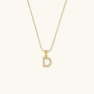 Gold-Finished Initial Necklace with Freshwater Pearls – Customizable Personalized Jewelry for Women