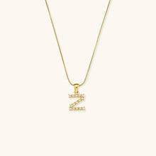 Load image into Gallery viewer, Gold-Finished Initial Necklace with Freshwater Pearls – Customizable Personalized Jewelry for Women
