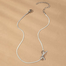 Load image into Gallery viewer, Gold Dainty Bow Necklace for Women – Elegant Stainless Steel Jewelry with Extender, Lightweight and Stylish
