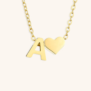 Gold Initial Necklace for Women - Personalized 14k Gold Plated Jewelry, Hypoallergenic and Water Resistant