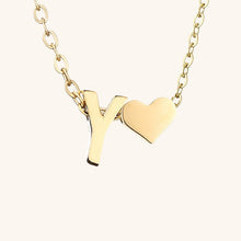 Load image into Gallery viewer, Gold Initial Necklace for Women - Personalized 14k Gold Plated Jewelry, Hypoallergenic and Water Resistant
