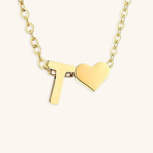 Gold Initial Necklace for Women - Personalized 14k Gold Plated Jewelry, Hypoallergenic and Water Resistant