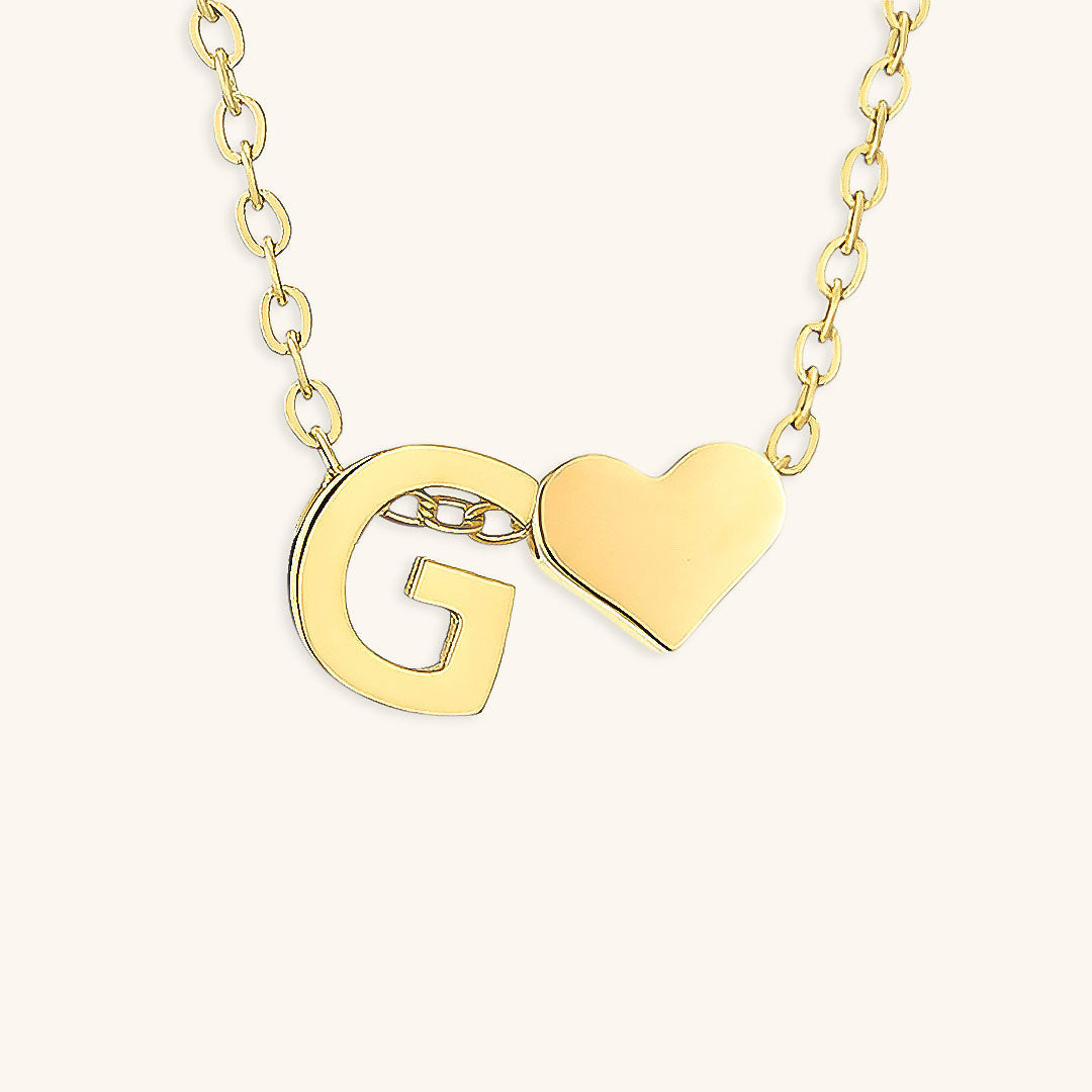 Gold Initial Necklace for Women - Personalized 14k Gold Plated Jewelry, Hypoallergenic and Water Resistant