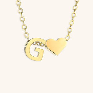 Gold Initial Necklace for Women - Personalized 14k Gold Plated Jewelry, Hypoallergenic and Water Resistant