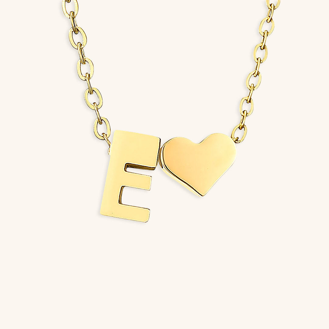 Gold Initial Necklace for Women - Personalized 14k Gold Plated Jewelry, Hypoallergenic and Water Resistant