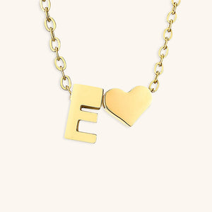 Gold Initial Necklace for Women - Personalized 14k Gold Plated Jewelry, Hypoallergenic and Water Resistant
