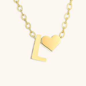 Gold Initial Necklace for Women - Personalized 14k Gold Plated Jewelry, Hypoallergenic and Water Resistant