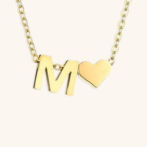 Gold Initial Necklace for Women - Personalized 14k Gold Plated Jewelry, Hypoallergenic and Water Resistant