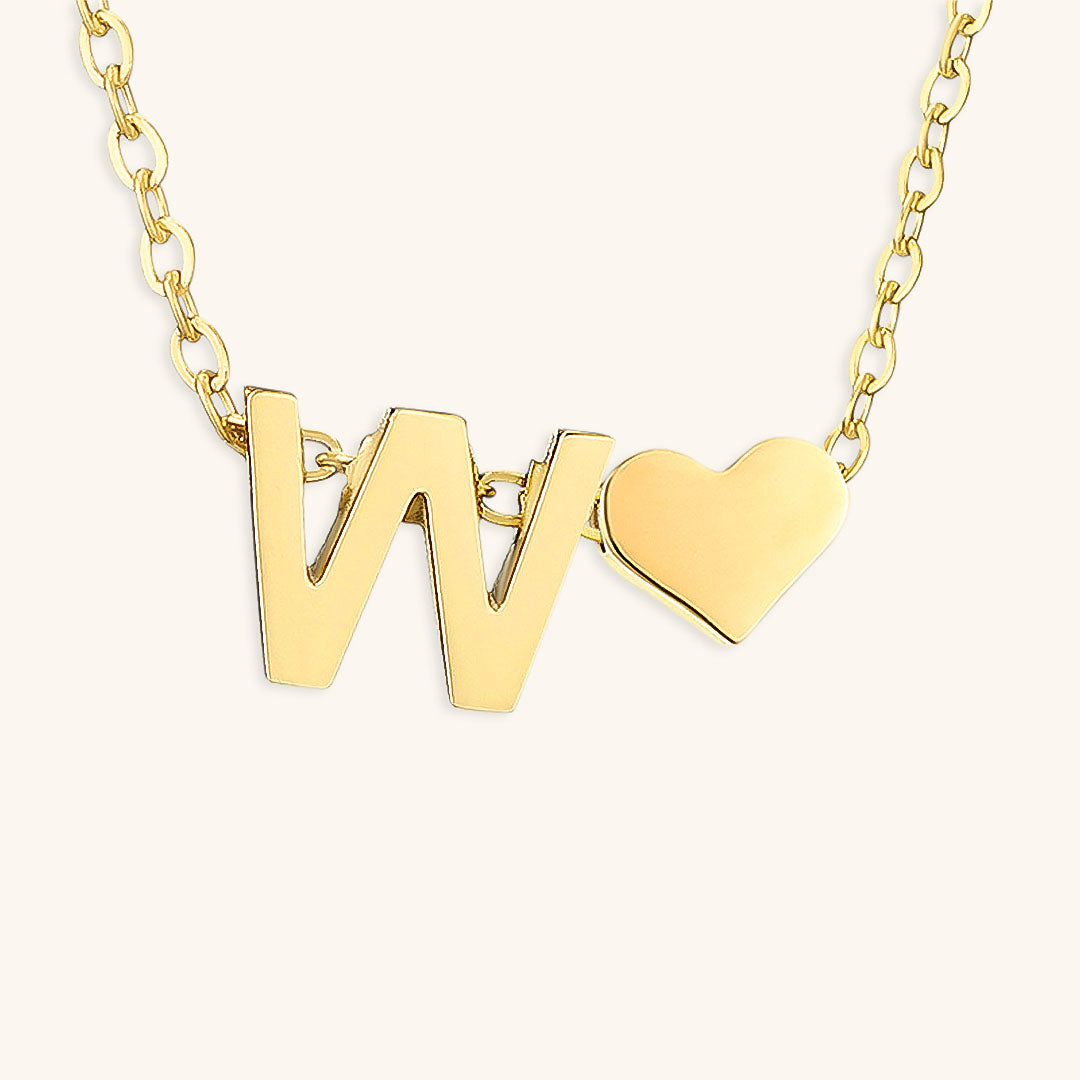 Gold Initial Necklace for Women - Personalized 14k Gold Plated Jewelry, Hypoallergenic and Water Resistant