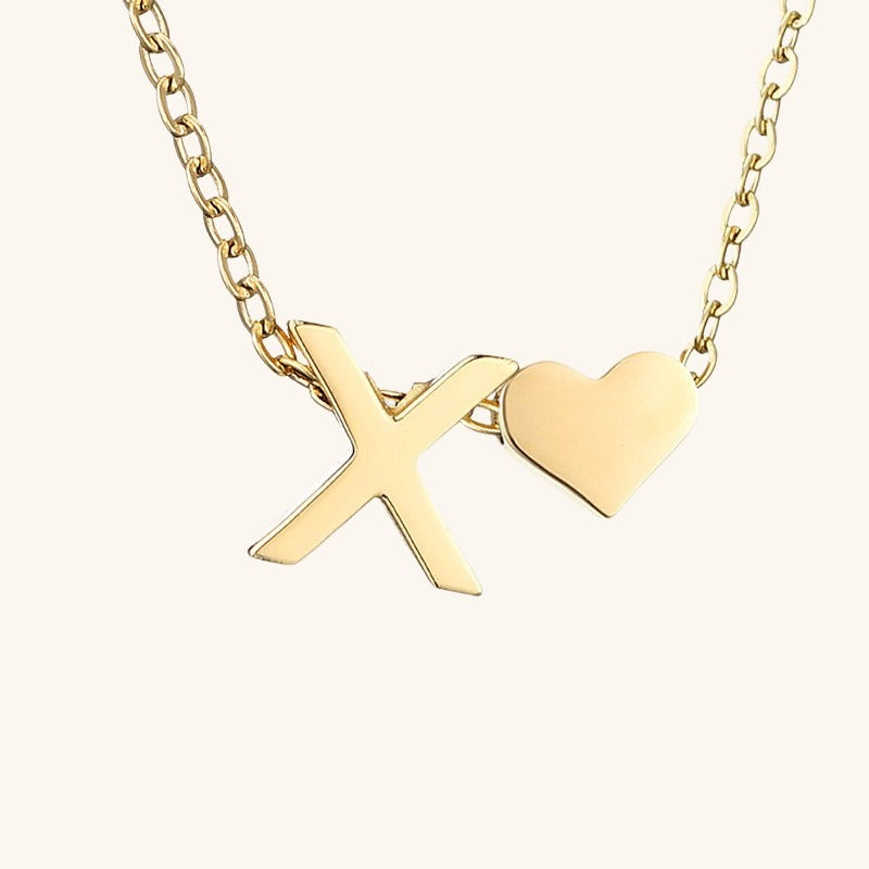 Gold Initial Necklace for Women - Personalized 14k Gold Plated Jewelry, Hypoallergenic and Water Resistant