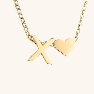 Gold Initial Necklace for Women - Personalized 14k Gold Plated Jewelry, Hypoallergenic and Water Resistant