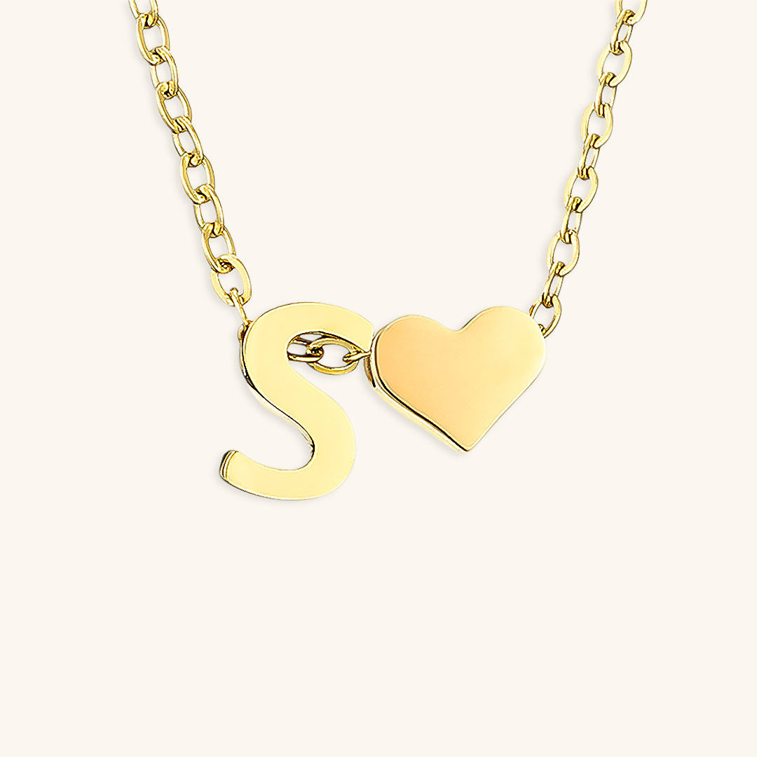 Gold Initial Necklace for Women - Personalized 14k Gold Plated Jewelry, Hypoallergenic and Water Resistant