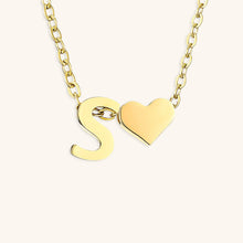 Load image into Gallery viewer, Gold Initial Necklace for Women - Personalized 14k Gold Plated Jewelry, Hypoallergenic and Water Resistant
