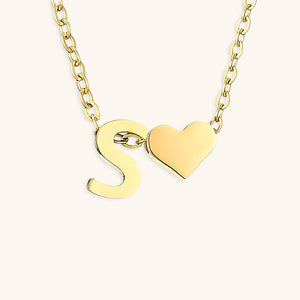 Gold Initial Necklace for Women - Personalized 14k Gold Plated Jewelry, Hypoallergenic and Water Resistant