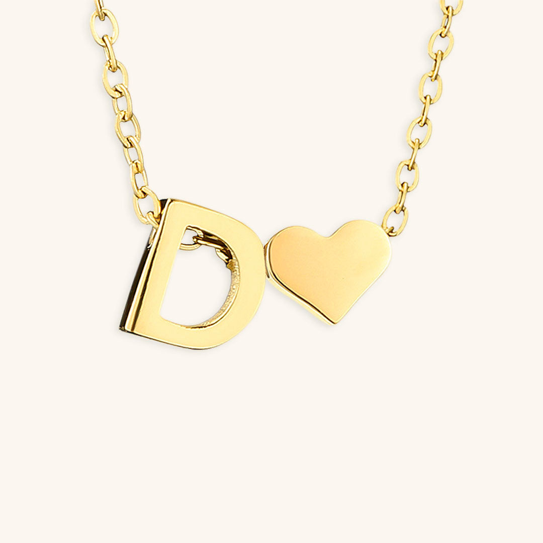 Gold Initial Necklace for Women - Personalized 14k Gold Plated Jewelry, Hypoallergenic and Water Resistant