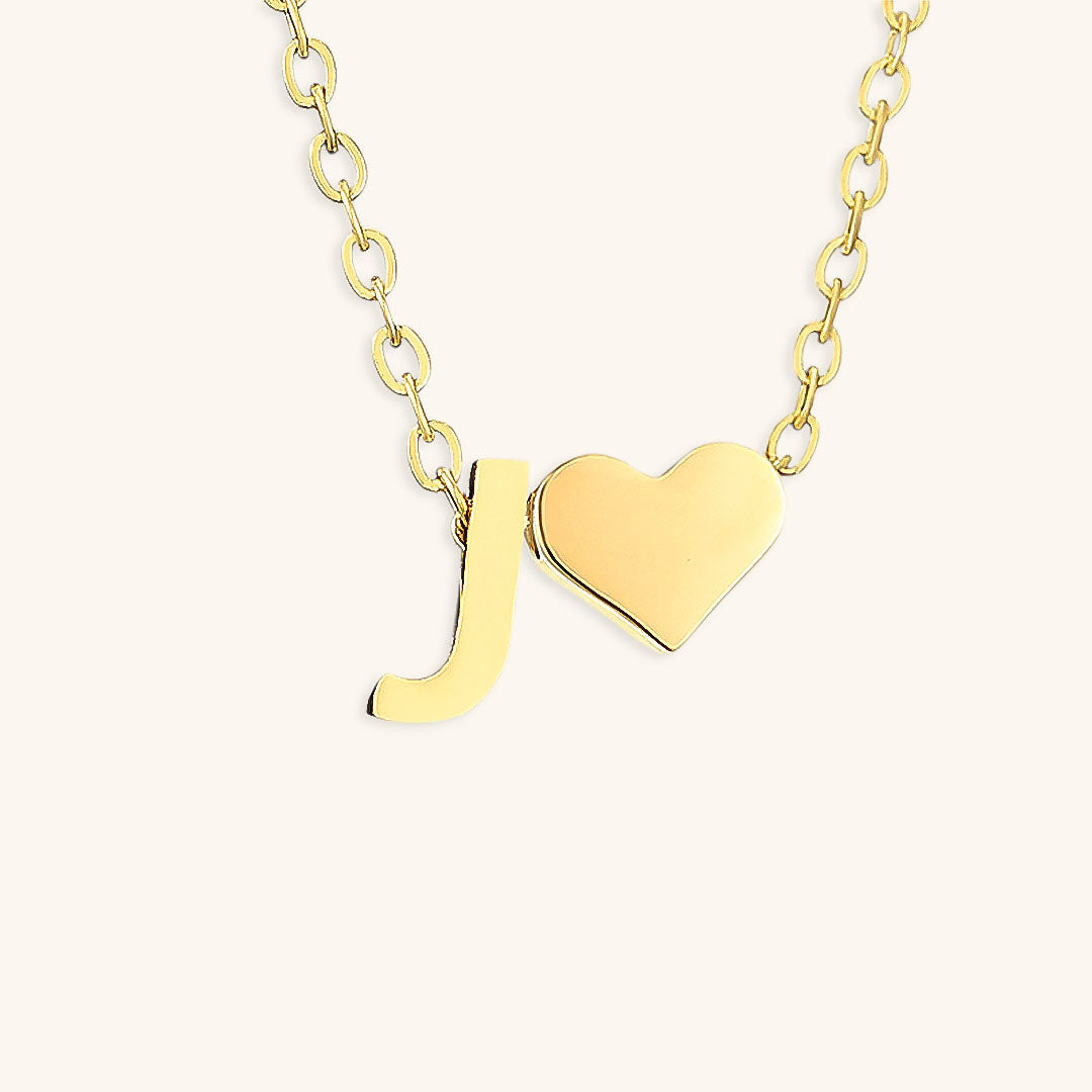 Gold Initial Necklace for Women - Personalized 14k Gold Plated Jewelry, Hypoallergenic and Water Resistant