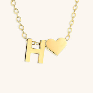 Gold Initial Necklace for Women - Personalized 14k Gold Plated Jewelry, Hypoallergenic and Water Resistant