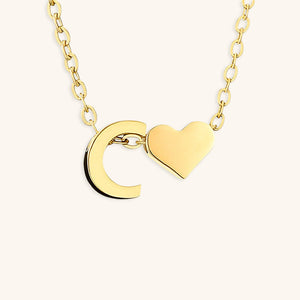 Gold Initial Necklace for Women - Personalized 14k Gold Plated Jewelry, Hypoallergenic and Water Resistant