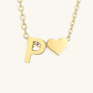 Gold Initial Necklace for Women - Personalized 14k Gold Plated Jewelry, Hypoallergenic and Water Resistant