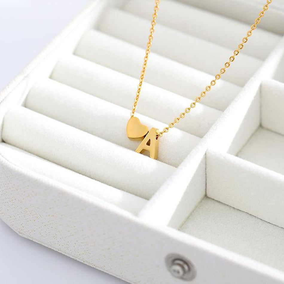 Gold Initial Necklace for Women - Personalized 14k Gold Plated Jewelry, Hypoallergenic and Water Resistant