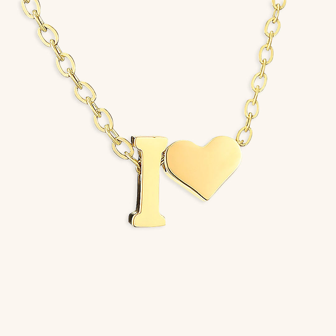 Gold Initial Necklace for Women - Personalized 14k Gold Plated Jewelry, Hypoallergenic and Water Resistant