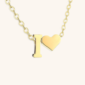 Gold Initial Necklace for Women - Personalized 14k Gold Plated Jewelry, Hypoallergenic and Water Resistant