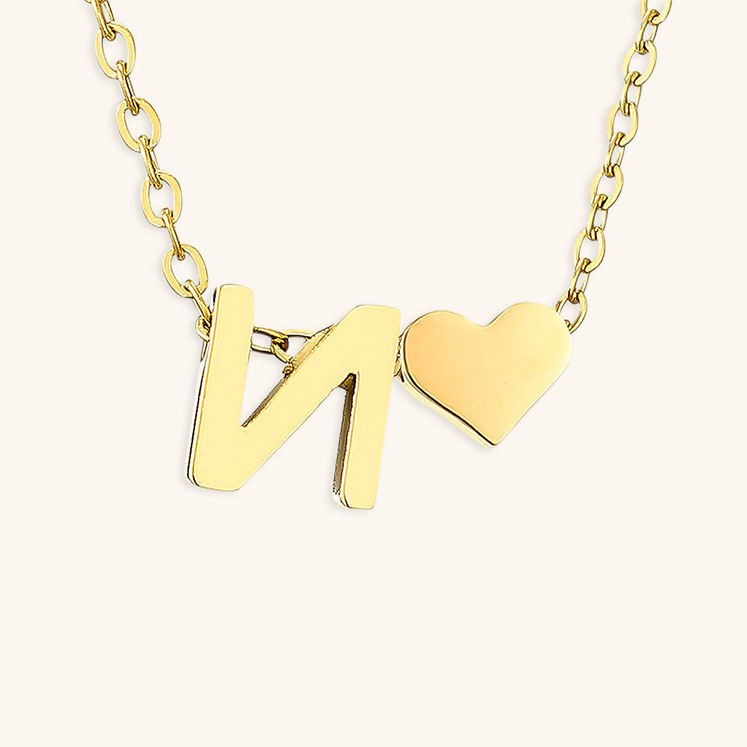 Gold Initial Necklace for Women - Personalized 14k Gold Plated Jewelry, Hypoallergenic and Water Resistant