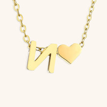 Load image into Gallery viewer, Gold Initial Necklace for Women - Personalized 14k Gold Plated Jewelry, Hypoallergenic and Water Resistant
